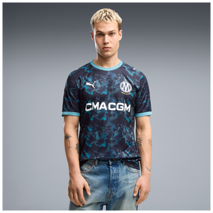 PUMA MARSEILLE 26-27 AWAY JRESEY NEW NAVY/ BALTIC SEA BLUE