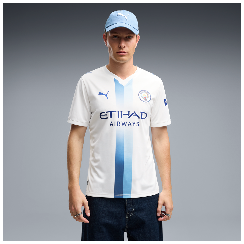 PUMA CITY 26-27 THIRD JERSEY WHITE/BLAZING BLUE