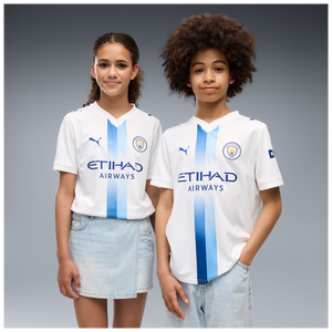 PUMA JR CITY 26-27 THIRD JERSEY WHITE/BLAZING BLUE