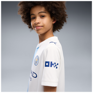 PUMA JR CITY 26-27 THIRD JERSEY WHITE/BLAZING BLUE