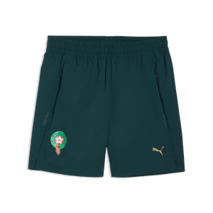 PUMA MAROKKO WC26 PUMATECH WOVEN SHORT GREEN TERRAIN/GOLD