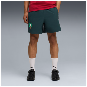 PUMA MAROKKO WC26 PUMATECH WOVEN SHORT GREEN TERRAIN/GOLD