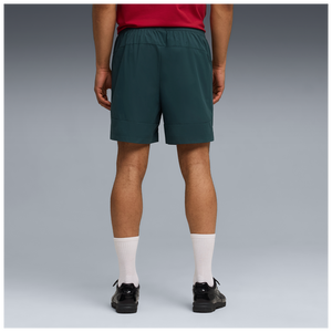 PUMA MAROKKO WC26 PUMATECH WOVEN SHORT GREEN TERRAIN/GOLD