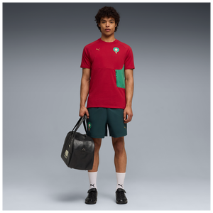 PUMA MAROKKO WC26 PUMATECH WOVEN SHORT GREEN TERRAIN/GOLD