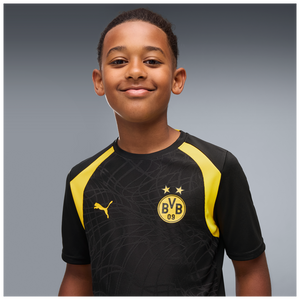 PUMA JR DORTMUND 26-27 TR JERSEY BLACK/FASTER YELLOW
