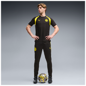 PUMA DORTMUND 26-27 TR PANT BLACK/FASTER YELLOW