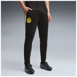 PUMA DORTMUND 26-27 TR PANT BLACK/FASTER YELLOW