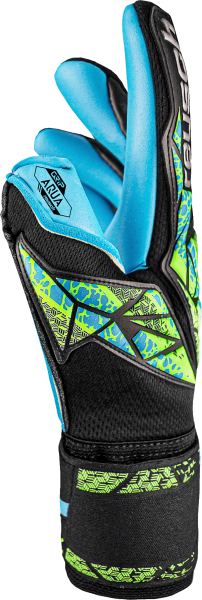 REUSCH ATTRAKT AQUA BLACK/FLUO GREEN/AQUA