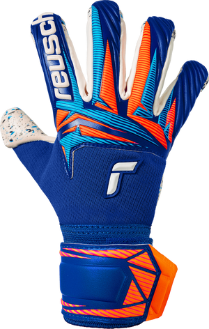 REUSCH JR ATTRAKT FUSION GUARDIAN SHARP BLUE/SHOCK ORANGE