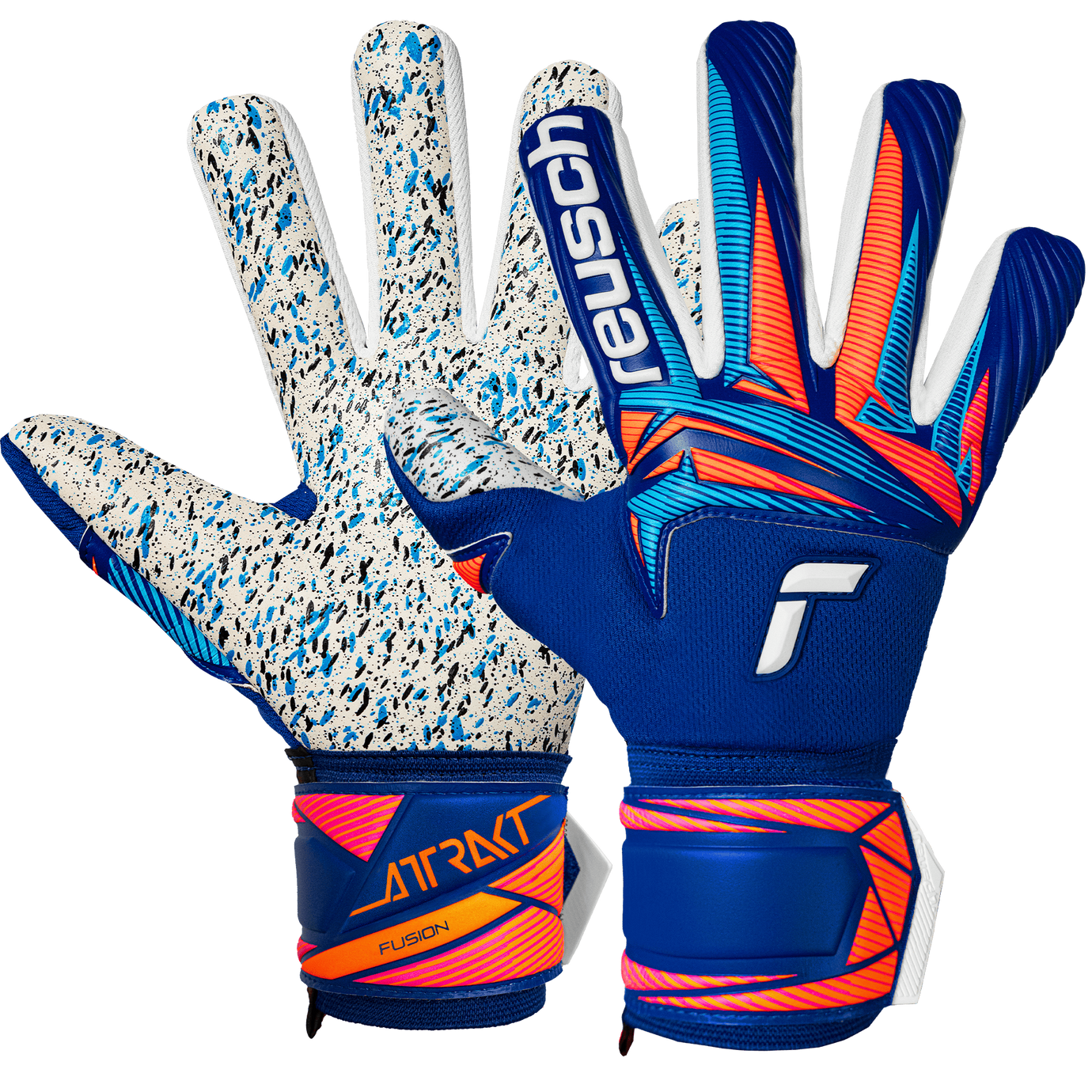 REUSCH ATTRAKT FUSION NC SHARP BLUE/ORANGE