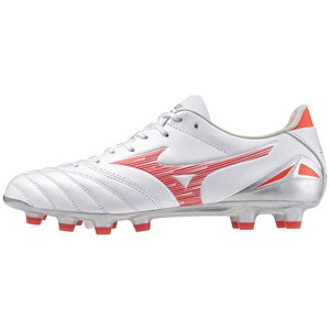 MIZUNO MORELIA NEO IV PRO FG WHITE/RADIANT RED