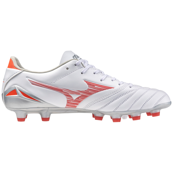 MIZUNO MORELIA NEO IV PRO FG WHITE/RADIANT RED