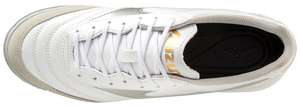 MIZUNO MORELIA SALA CLASSIC IN WHITE/SILVER/GOLD