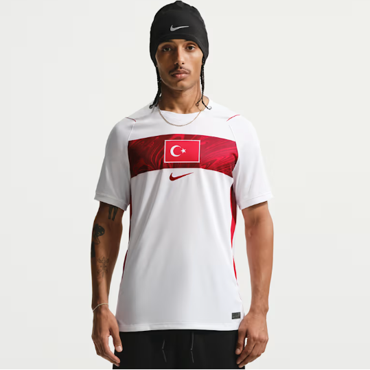 NIKE TURKIJE WC26 AWAY JERSEY WHITE/SPORT RED
