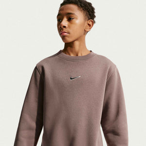 NIKE JR MBAPPE FLEECE CREW SWEATER PLUM ECLIPSE