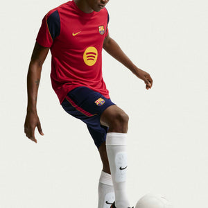 NIKE BARCELONA 26-27 STRIKE SHORT BLACKENED BLUE/NOBLE RED