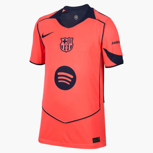 NIKE JR BARCELONA 25-26 THIRD JERSEY MANGO/MIDNIGHT NAVY