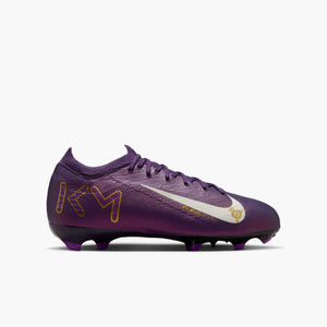 NIKE JR ZM VAPOR 16 PRO FG MBAPPE GRAND PURPLE/IVORY