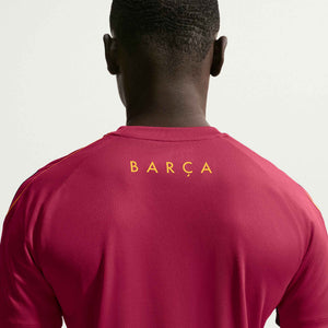 NIKE BARCELONA 26-27 STRIKE SS TOP NOBLE RED/MINERAL YELLOW