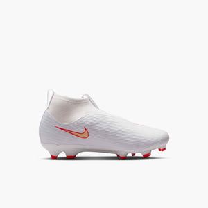NIKE JR ZM SUPERFLY 11 ACADEMY LK FG WHITE/BRIGHT CRIMSON