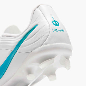 NIKE JR TIEMPO MAESTRO ACADEMY FG WHITE/DUSTY CACTUS