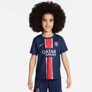 NIKE JR PSG 24-25 LB HOME KIT MIDNIGHT NAVY/RED