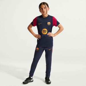 NIKE JR BARCELONA 26-27 STRIKE SS TOP NOBLE RED/MINERAL YELLOW