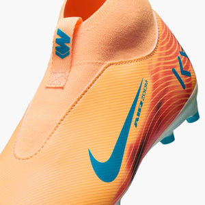 NIKE JR ZM SUPERFLY 10 ACADEMY FG MBAPPE MELON TINT/IGLOO