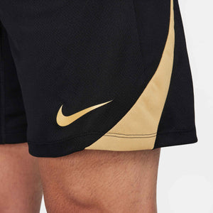 NIKE DRI-FIT STRIKE SHORT BLACK/JERSEY GOLD/METALL