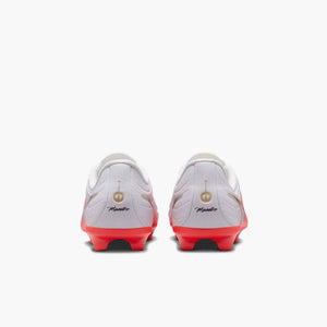 NIKE JR TIEMPO MAESTRO ACADEMY FG WHITE/BRIGHT CRIMSON