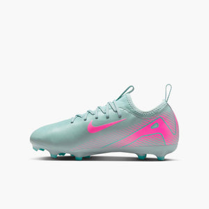 NIKE JR ZM VAPOR 16 ACADEMY FG OCEAN CUBE/PINK BLAST