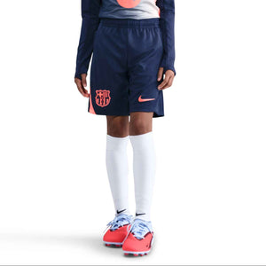 NIKE JR BARCELONA 25-26 STRIKE SHORT MIDNIGHT NAVY/MANGO