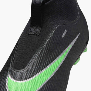 NIKE JR ZM SUPERFLY 11 ACADEMY FG BLACK/ILLUSION GREEN