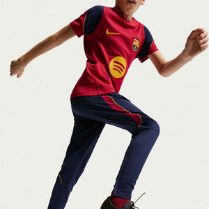 NIKE JR BARCELONA 26-27 STRIKE PANT BLACKENED BLUE/NOBLE RED