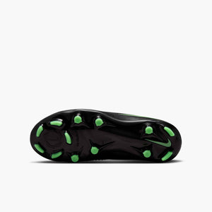 NIKE JR PHANTOM 6 LOW ACADEMY FG BLACK/ILLUSION GREEN