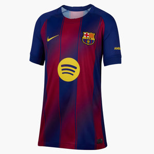 NIKE JR BARCELONA 25-26 HOME JERSEY DEEP ROYAL/MIDWEST GOLD