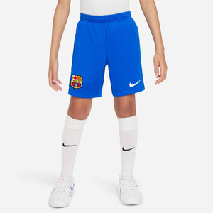 NIKE JR BARCELONA 23-24 AWAY SHORT ROYAL BLUE/WHITE