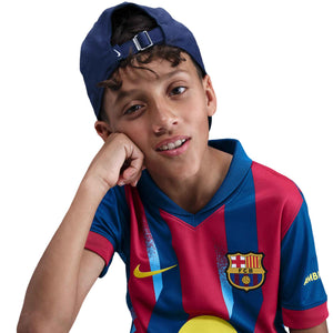 NIKE JR BARCELONA 25-26 FOURTH JERSEY GYM BLUE/SALSA RED