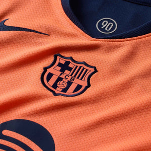 NIKE JR BARCELONA 25-26 LB THIRD KIT MANGO/MIDNIGHT NAVY