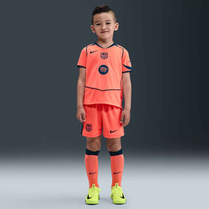 NIKE JR BARCELONA 25-26 LB THIRD KIT MANGO/MIDNIGHT NAVY