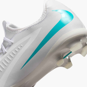 NIKE JR PHANTOM 6 LOW ACADEMY FG WHITE/DUSTY CACTUS