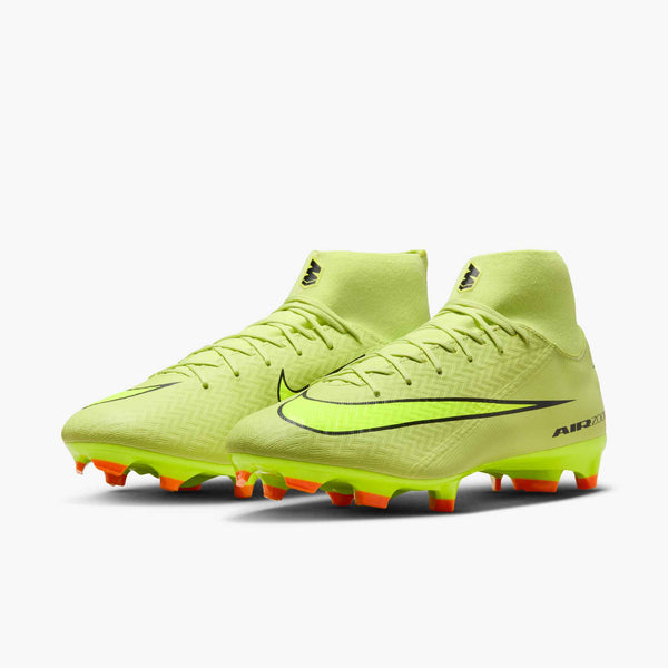 NIKE ZM SUPERFLY 10 ACADEMY FG LIMELIGHT/HYPER CRIMSON