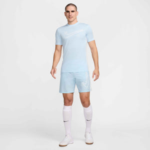 NIKE ACADEMY23 SS TOP SWOOSH GLACIER BLUE/WHITE