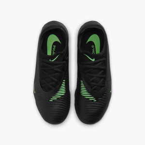 NIKE JR PHANTOM 6 LOW PRO FG BLACK/ILLUSION GREEN