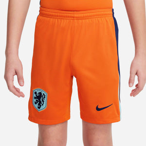 NIKE JR NEDERLAND EURO24 HOME SHORT SAFETY ORANGE/BLUE VOID