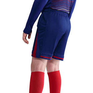NIKE JR BARCELONA 25-26 HOME SHORT DEEP ROYAL/NOBLE RED