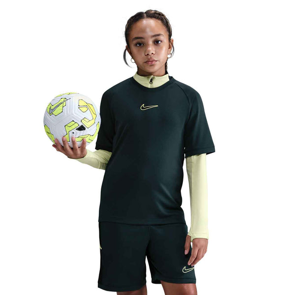 NIKE JR ACADEMY25 SS TOP SEAWEED/BLACK