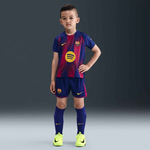 NIKE JR BARCELONA 25-26 LB KIT HOME DEEP ROYAL/MIDWEST GOLD