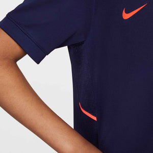 NIKE JR HAALAND DRI-FIT SS TOP BLACKENED BLUE