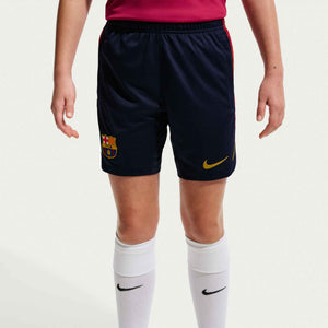 NIKE JR BARCELONA 26-27 STRIKE SHORT BLACKENED BLUE/NOBLE RED